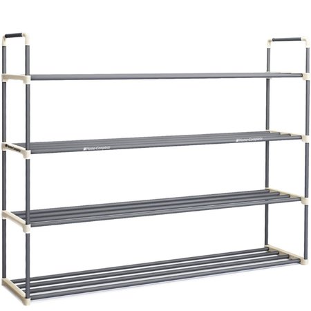 HOME-COMPLETE Home-Complete HC-2103 Shoe Rack with 4 Shelves-Four Tiers for 24 Pairs HC-2103